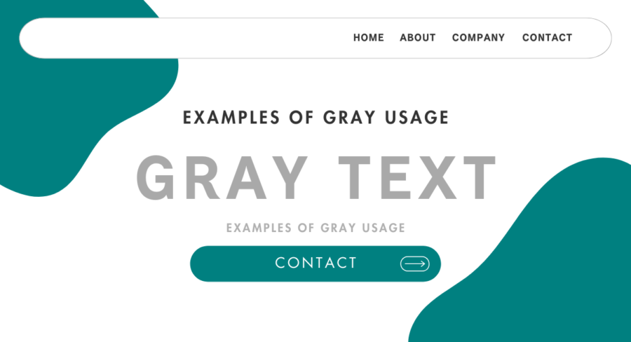 グレー背景の活用法：テキスト